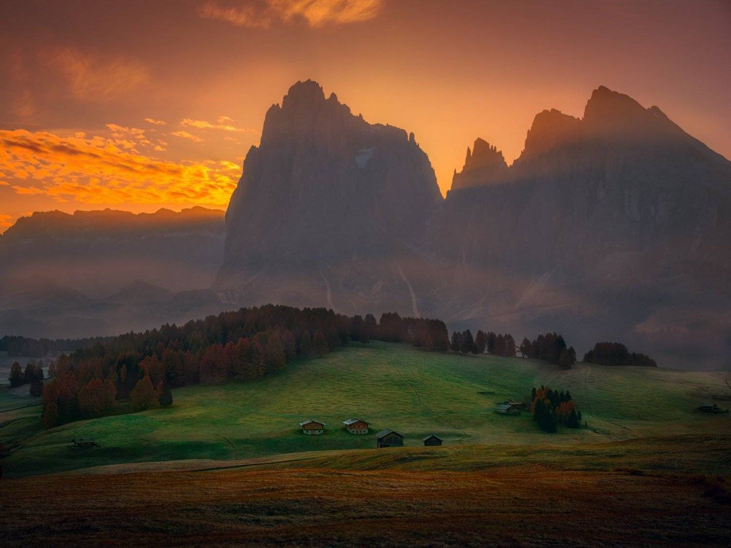 Скрытое солнце. Автор: Cтанислав Малых Италия, доломиты, горы, утро, рассвет, Cтанислав Малых