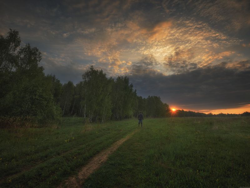 #пейзаж #весна #подмосковье #чехов #красиво #природа #восход #утро  / Утро в Подмосковье /photo preview