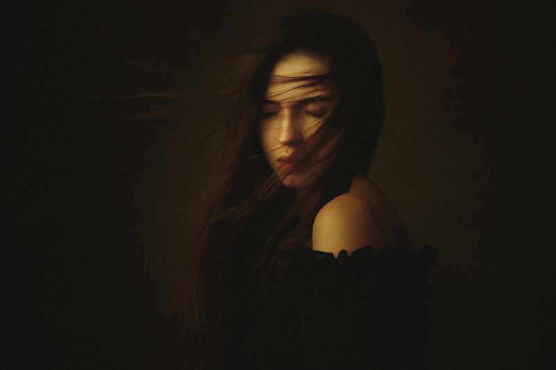 портрет, девушка, картина Марияphoto preview