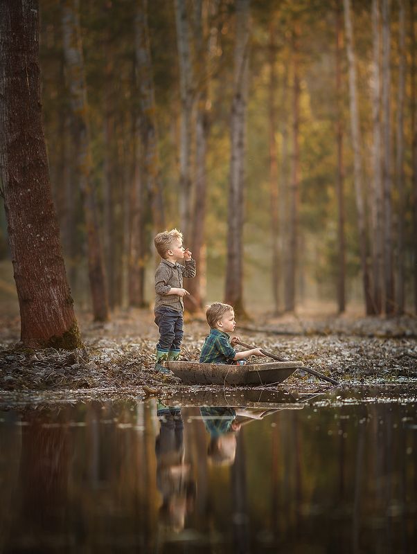 детство, природа, красота, озеро, приключения В поисках приключенийphoto preview