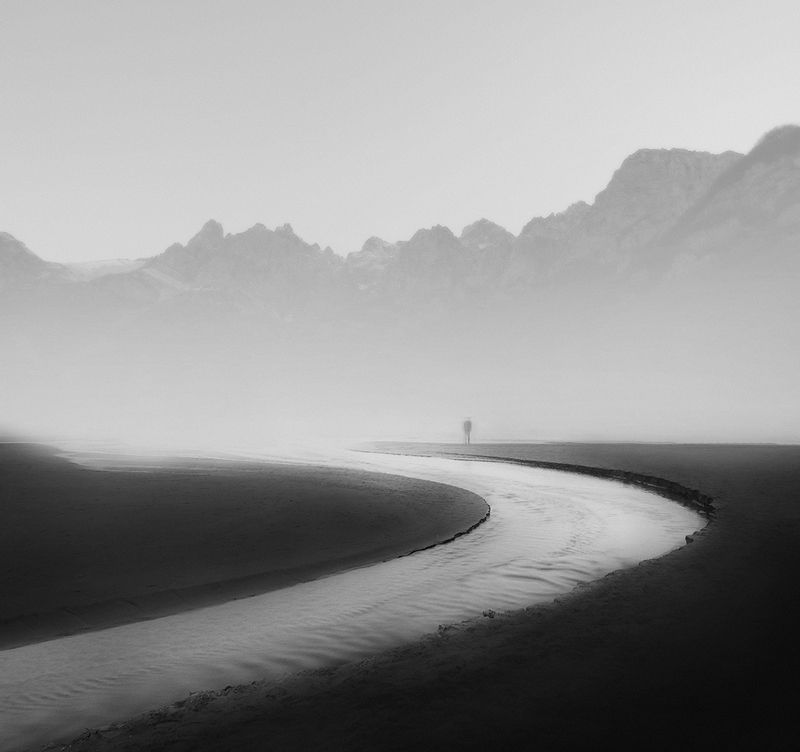 #35photo #black&white #fineart #art To the mountainsphoto preview