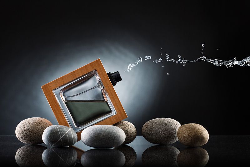 флакон, аромат, камень, стекло, реклама, Мужской парфюм.photo preview