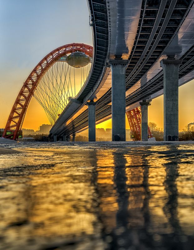 москва  столица sony moscow msk  russia россия   urban landscape закат живописный мост Живописный мост.photo preview