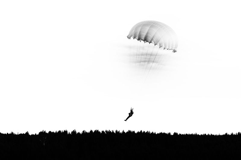 парашют, парашютист, графика, Парашют.photo preview