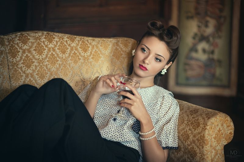 portarit, model, vintage, retro ***photo preview