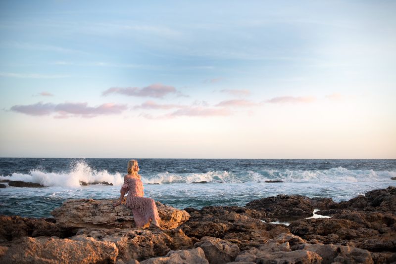 море, мальта, фотосессия на море, портрет рассветphoto preview