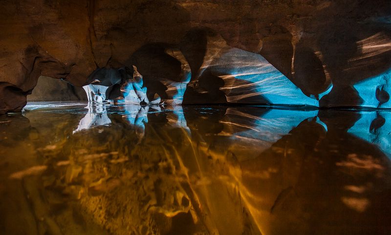 пещера, ночь, свет, цвет, лед Шемахинский Сказphoto preview