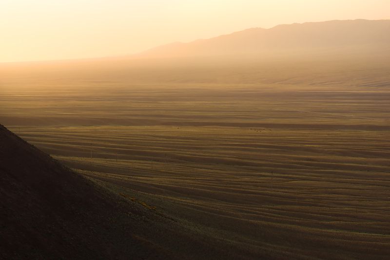 утро, восход солнца, линии, горный пейзаж, холмы, бартогай, казахстан, путешествие \'Это не горы, это волны\'photo preview