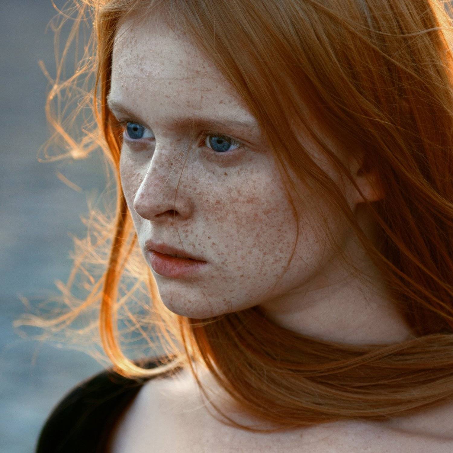 рыжая, девушка, модель, никон, россия, фото, фотография, глаза, губы, нежная, волосы, ветер, взгляд, веснушки, Анна Дегтярёва
