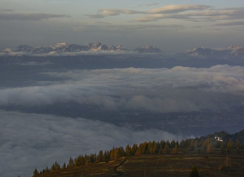 рассвет, горы, облака, Австрия На краю мираphoto preview