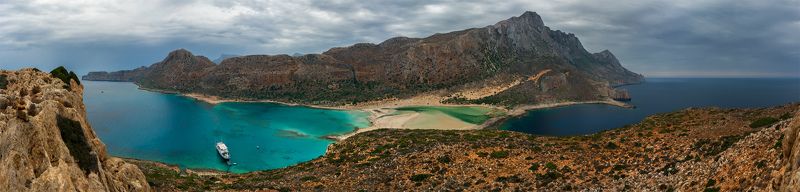 природа, пейзаж, море, горы, берег, побережье, греция, панорама, осень Бухтыphoto preview