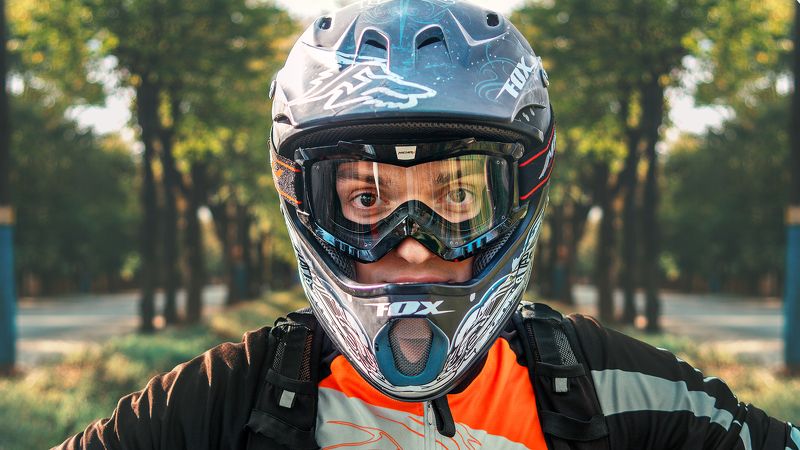 байкер,шлем,велосипед, Байкерphoto preview