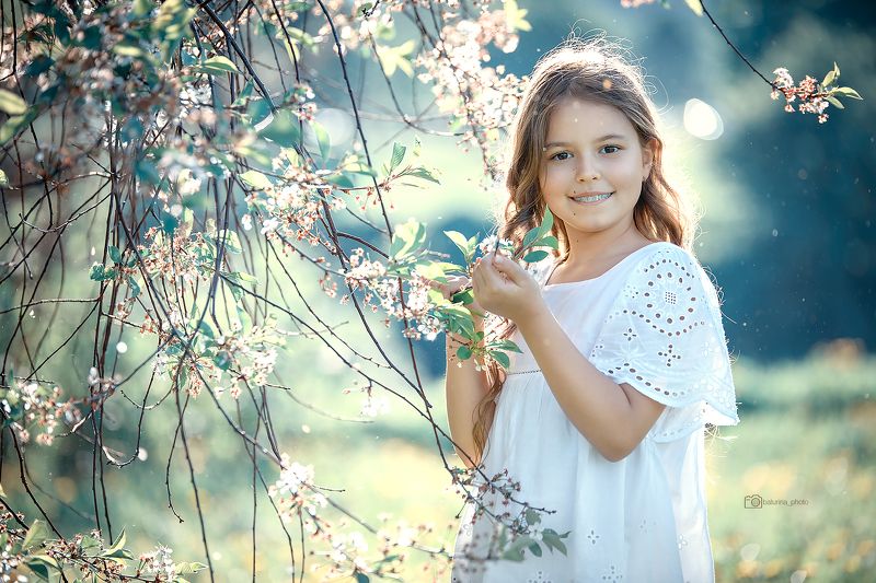 nikon spring garden girl cherry Вишняphoto preview