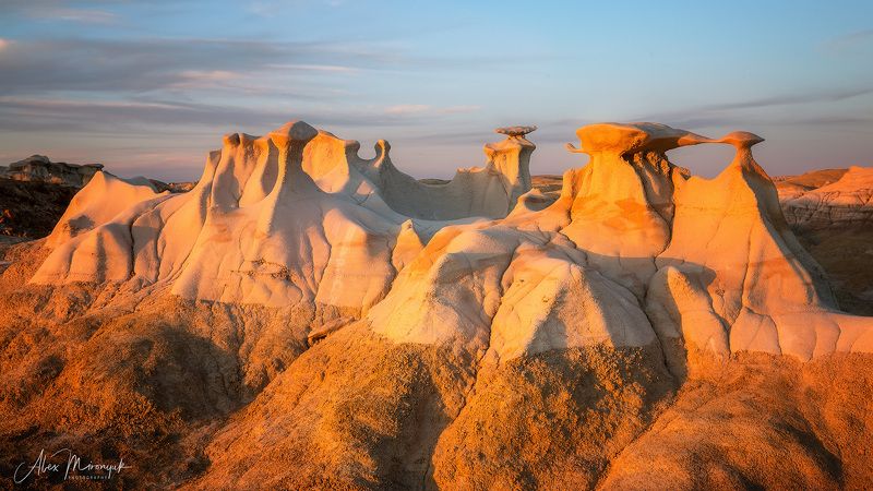 сша, пустыня, бэдлендс, глиняная, панорама, скалы, грибы, каменные Крыльяphoto preview