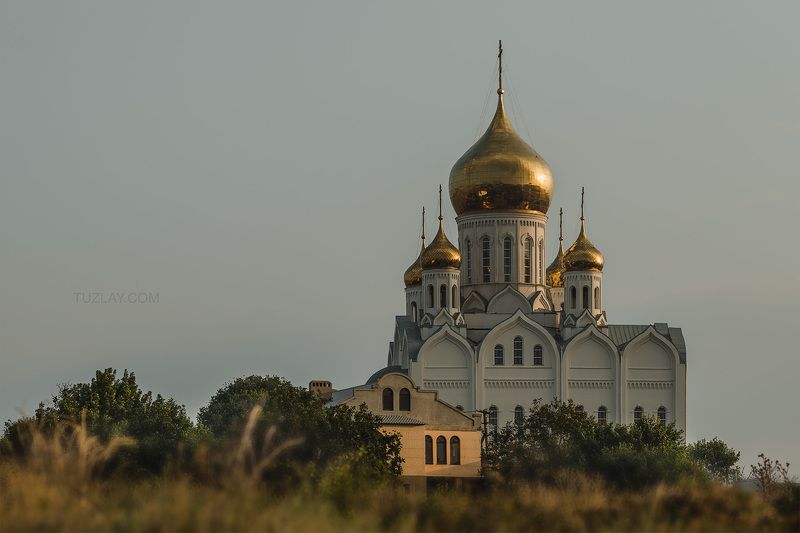приазовский, храм, таманский полуостров, земля таманская, темрюкский район Там храм стоит, а рядом море... фото превью