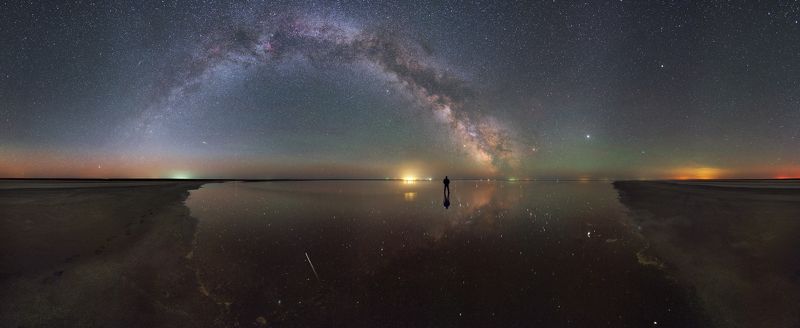 ночь, млечный путь, космос, звезды, 2018 На плоскости между небом и землейphoto preview