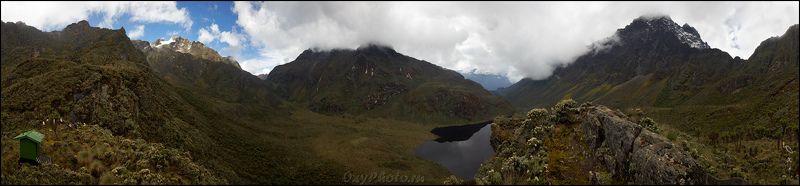 africa, margherita, rwenzori, uganda, африка, маргерита, рувензори, уганда, alexandra, stanley, александра, стенли, bujuku, lake, speke, baker, озеро, буджуку, спик, бейкер Панорама гор Рувензори.photo preview