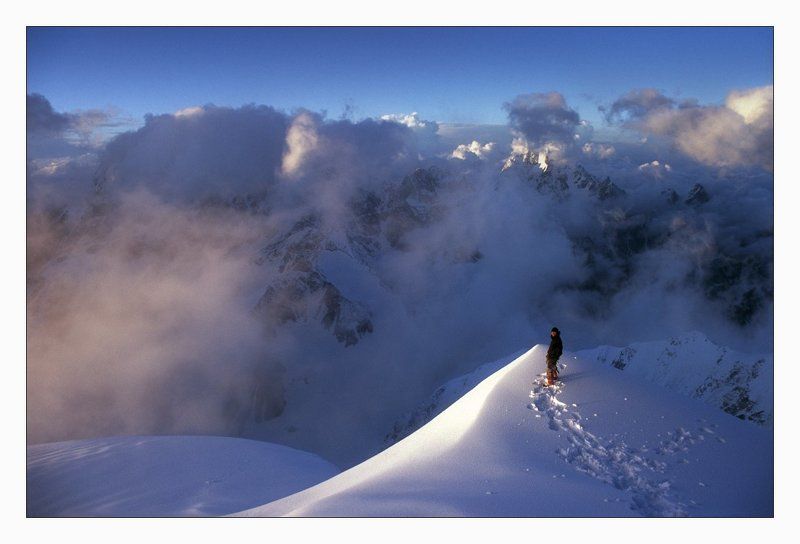 безенги, шхара, кавказ, горы, закат, альпинизм Вечер. На Шхаре.photo preview