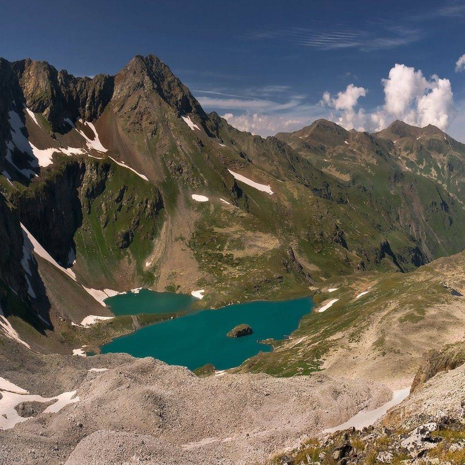 горы, кавказ, озеро, безмолвия, ФЁДОР