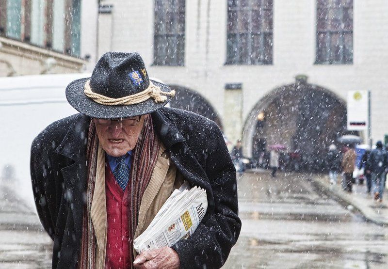 мюнхен, снег, пауль, диттель Последний снег Пауля Диттеля.photo preview