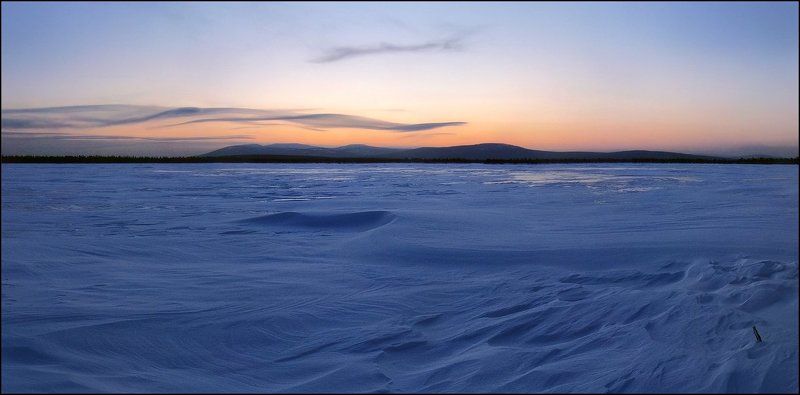 хмао, северный, урал, экипурымтур, ялпингнёр, закат Вечер короткого дня фото превью