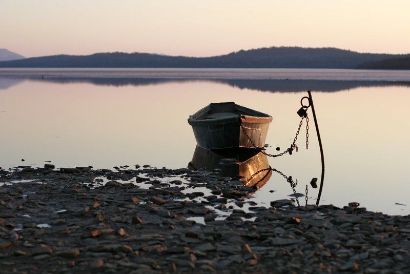 alone, озеро, зюраткуль, урал, лодка, закат, вечер, путешествие, одиночество Alone..photo preview