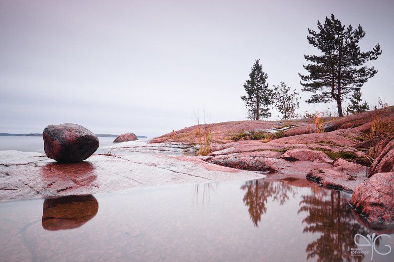 карелия, ладога, озеро, берег, камень, гранит, лехмалахти, ло, осень, сосна, вода, karelia, ladoga, lake, shore, rock, stone, granit, lo, fall, autumn, lehmalahti, pine Каменные берегаphoto preview
