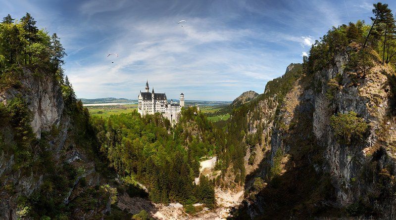 нойшванштайн панорамный Нойшванштайнphoto preview