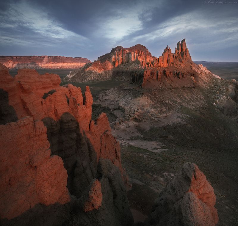 казахстан, айракты, мангышлак, мангистау, рассвет Долина замков Айрактыphoto preview