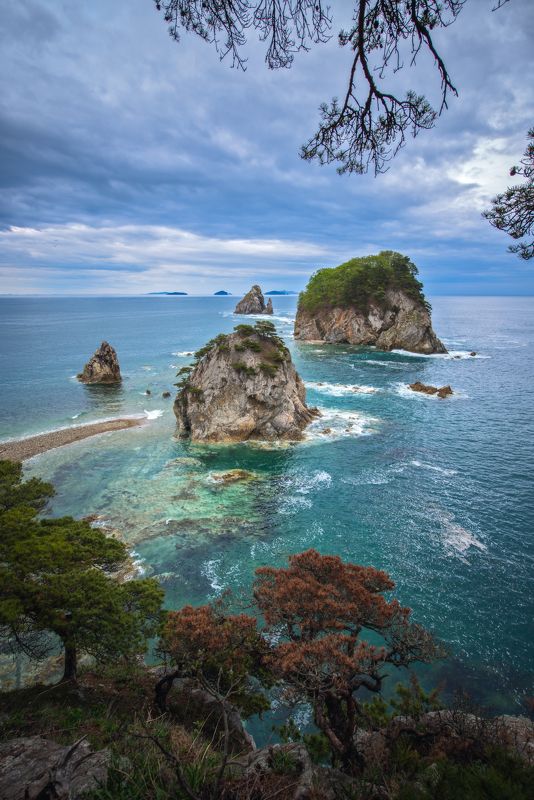 Гамова, острова,море, скалы, Приморский край Убегающие островкиphoto preview