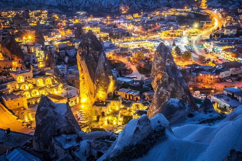 турция, каппадокия Огни Гёремеphoto preview