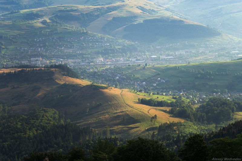 горганы, горы, карпаты, украина, вечер, сумерки, горганы, синевир Ранковий Воловецьphoto preview