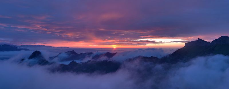 #закат #туман #облака  туманы под Асбестнойphoto preview