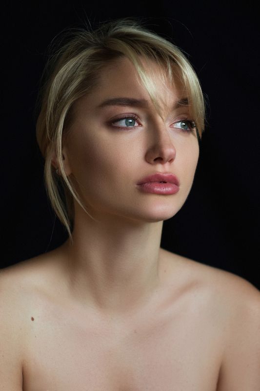 красота, девушка, портрет, portrait, b&w, blackandwhite, черно-белое, чб Аннаphoto preview