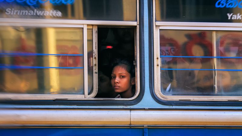дорога, автобус, канди, шри-ланка, девушка, взгляд в окне Взгляд в окне 2.photo preview
