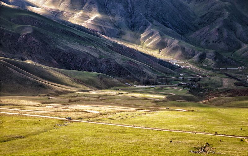 пейзаж,  природа, горы, облака, солнце, закат, лучи солнца, казахстан, величие, поле,  фотограф, алматы, фотограф алматы, landscape, the sun, nature, the mountains, awesome, amazing, kazakhstan, almaty, photographer,  sunset, beauty,  Жизнь в горахphoto preview