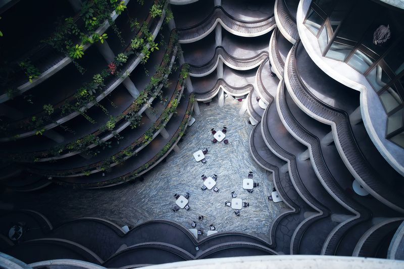 архитектура, сингапур, абстракция Одиночество в сетиphoto preview