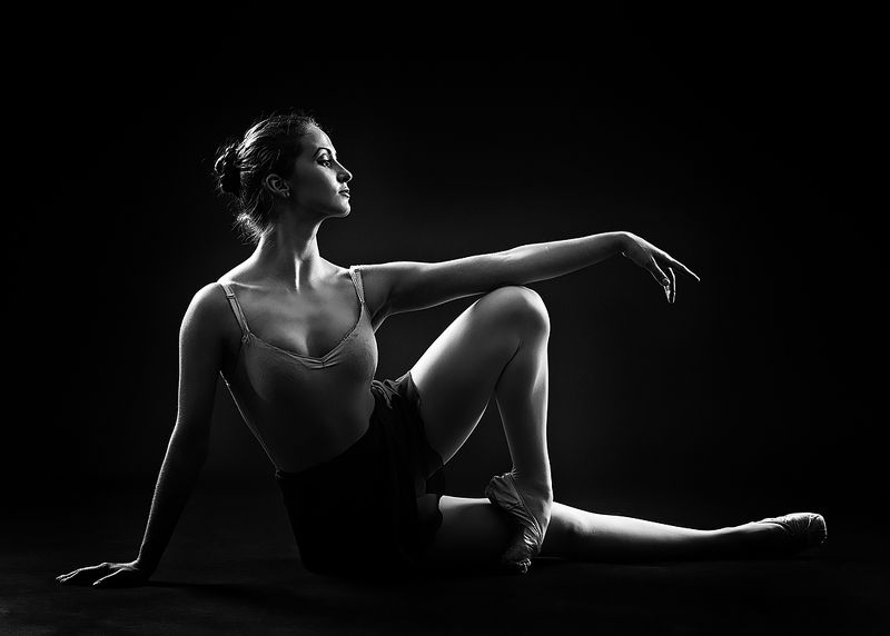 женщина, красота,  силуэт, танцовщица, балерина Грация.photo preview