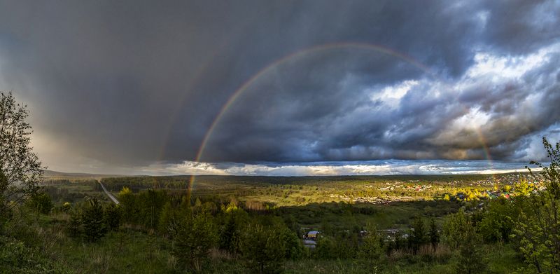 урал, пермский край, лысьва, радуга радуга в Лысьвеphoto preview