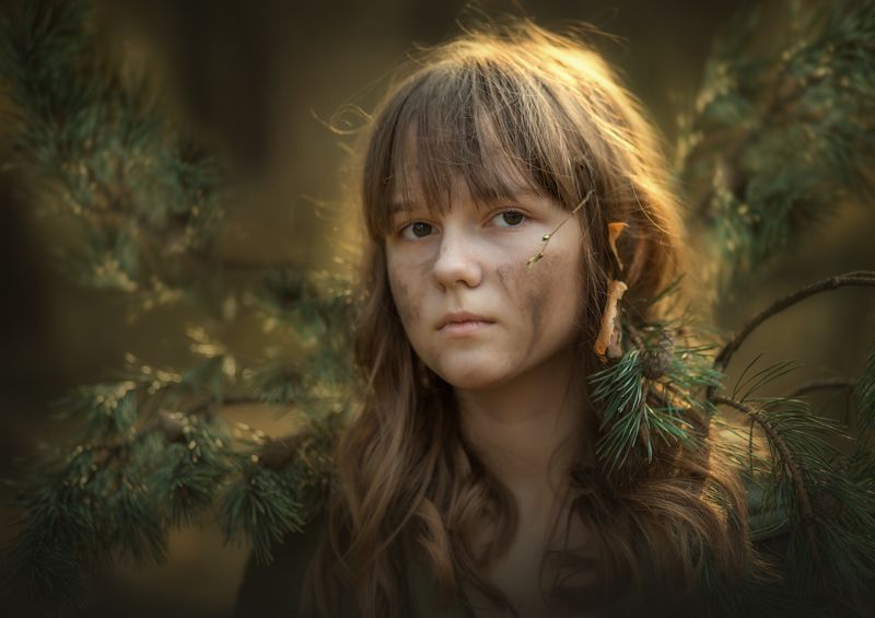 Портрет, лес В лесном обличииphoto preview