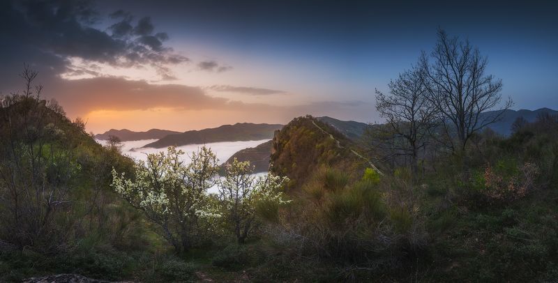 панорама, италия, кастельмедзано, пейзаж, утро, рассвет Раннее утро в Кастельмедзаноphoto preview