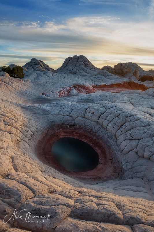 сша, пустыня, аризона, озеро, лужа, вода, абстракция, камни, скалы, вечер, утро, закат, расвет, Глаз Драконаphoto preview