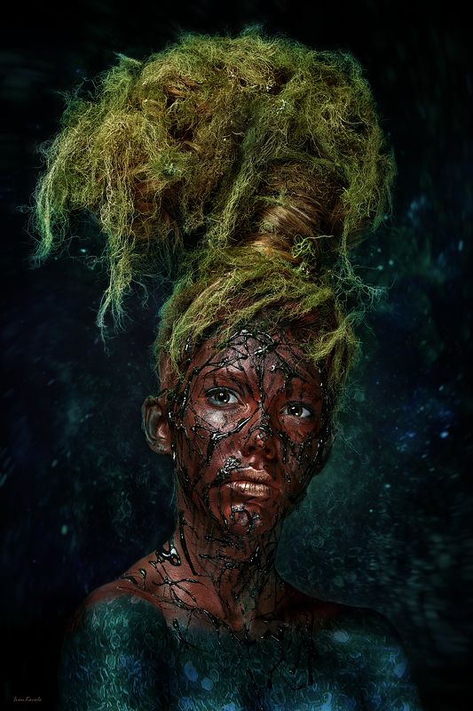 славяне,портрет, древо, мироздание, корни, ветви, небо, преисподняя, мир, вселенная, девушка, креатив, студия, ivankovale Arbor mundiphoto preview