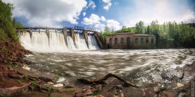 гэс, гидроэлектростанция, пороги, порожская гэс, река, большая сатка, челябинская область Порожская ГЭС фото превью