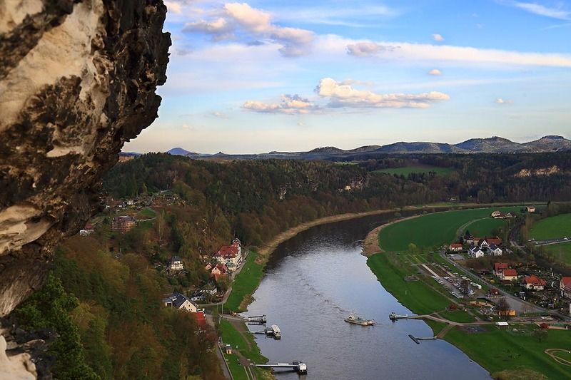 Германия,Саксония,Эльба,Бастай. Вид на Эльбу.photo preview