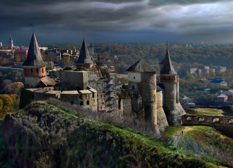 каменец-подольский, україна Панорама Каменец-Подольского замкаphoto preview