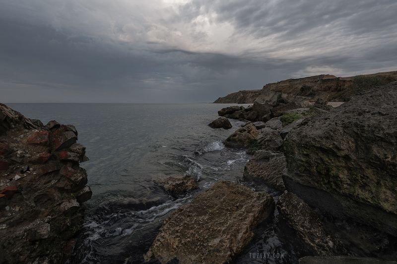 азовское море, июнь, вечер, пляж, азовский берег, за родину «Преддождевое»... фото превью