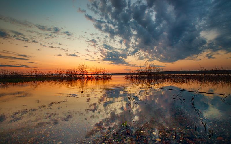 закат,природа,коми,печора Закатphoto preview