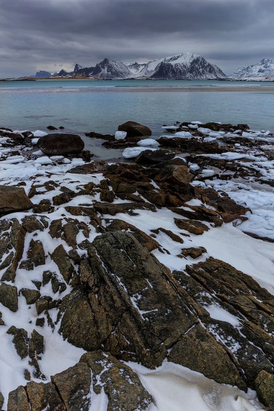 пейзаж, горы, камни, путешествие, норвегия, landscape, travel, norway, lofoten, stones Красоты севера фото превью