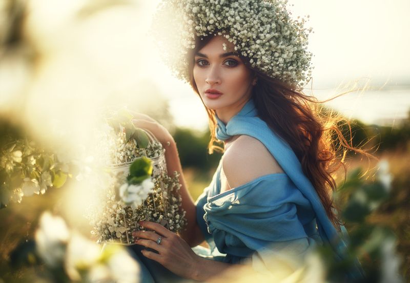 портрет, природа, закат Жаннаphoto preview